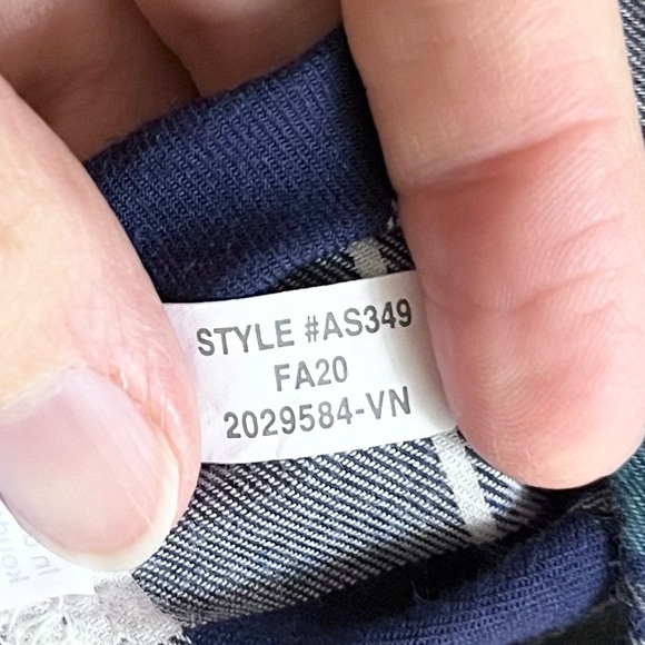 J. Crew Bundle: Plaid Long Sleeve Button Down & Linen Tie Front Cream To… - Picture 7 of 15